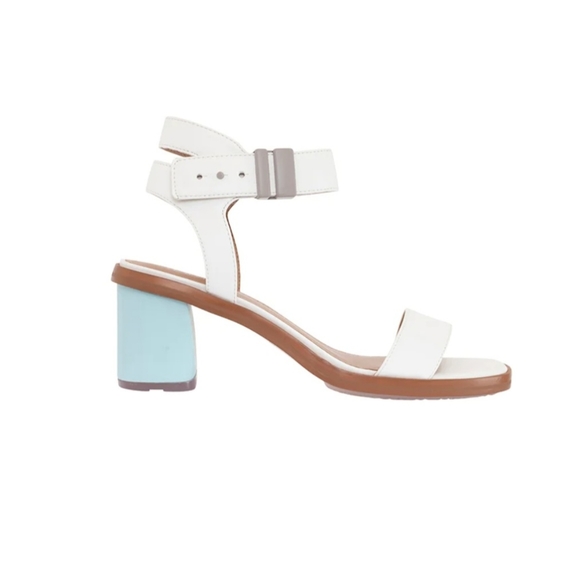 Beautiful Cora Vegan Block Heel Square Toe Sandals - Picture 11 of 12